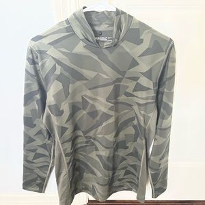 Nike green camouflage compression shirt.  Barely worn.  Tight fit medium.